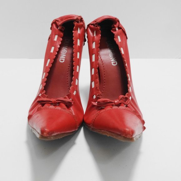 DUMOND Red High Heels Size 5 - Picture 3 of 16